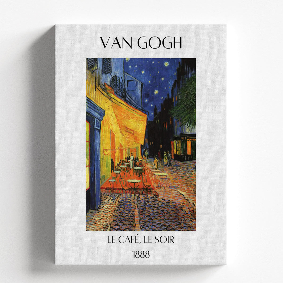 Café Terrace at Night Exhibition Poster