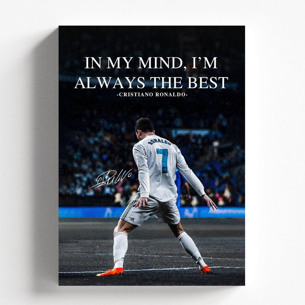 Cristiano Ronaldo Quote Poster | CR7 Motivation Football Wall Art