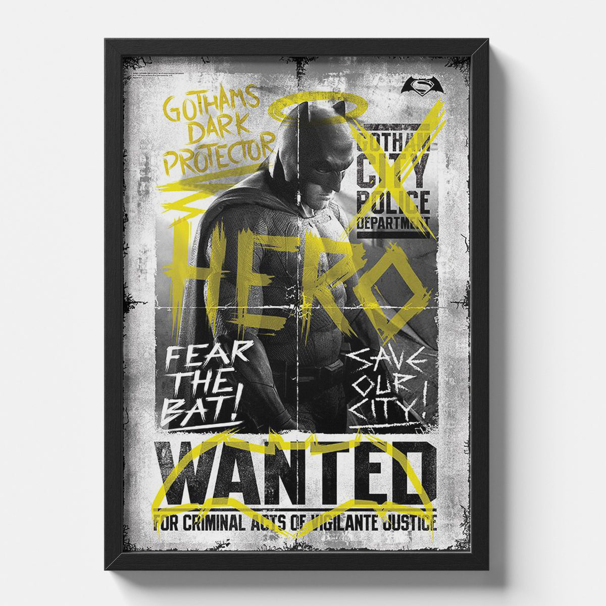 Batman Wanted/Hero Poster
