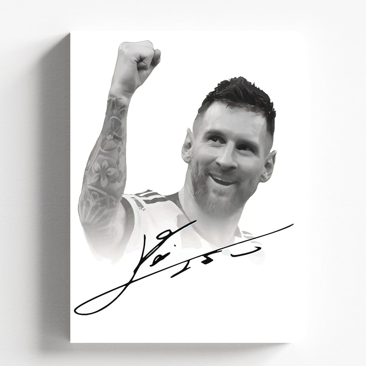 Lionel Messi Signature Football Poster | Legendary GOAT Sports Wall Art