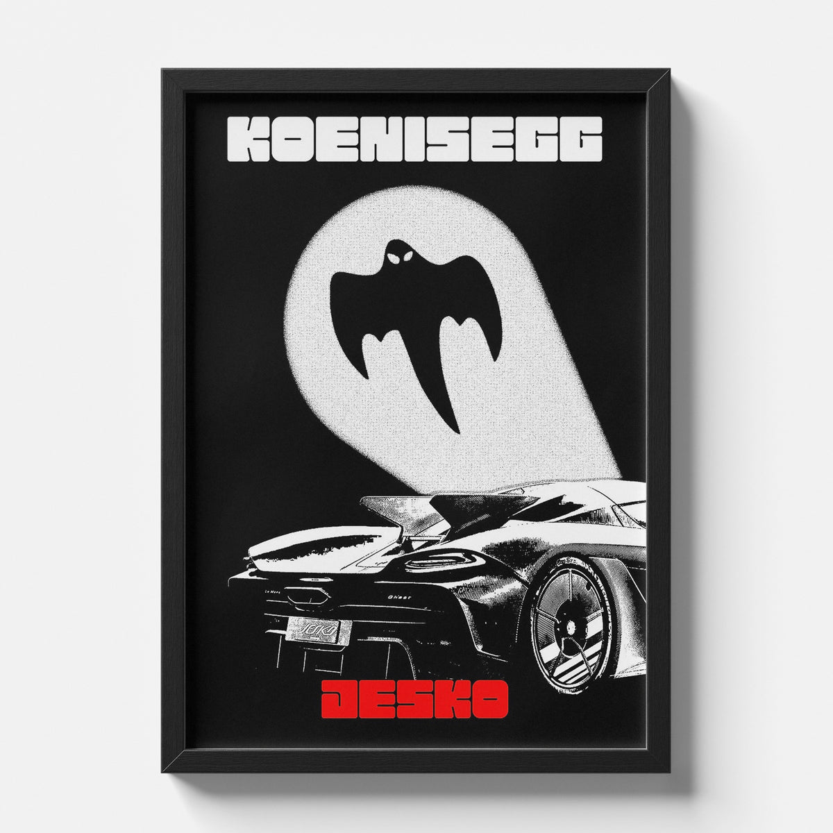 Koenigsegg Jesko Hypercar Poster | Minimalist Supercar Wall Art