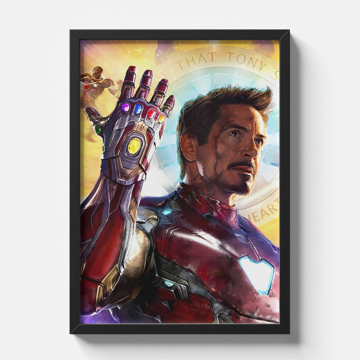 Iron Man Infinity Gauntlet Cinematic Illustration Poster