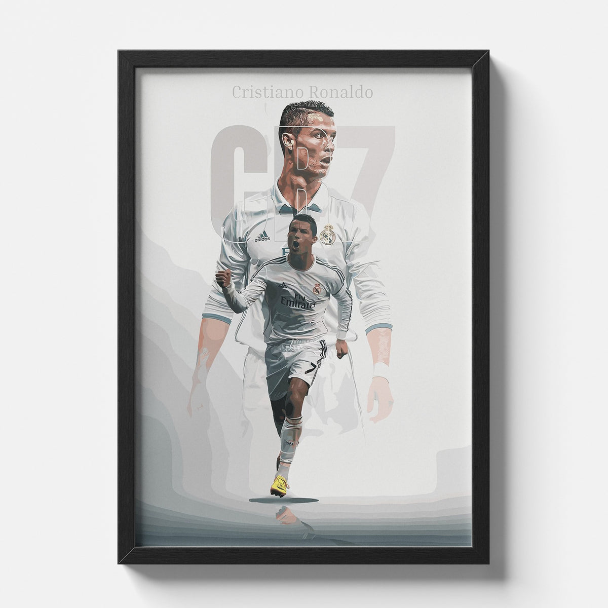 Cristiano Ronaldo CR7 Poster | Real Madrid Football Wall Art