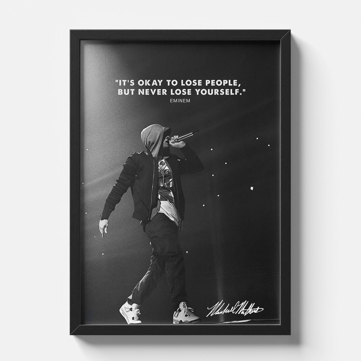 Eminem Inspirational Quote Poster Hip Hop Wall Decor