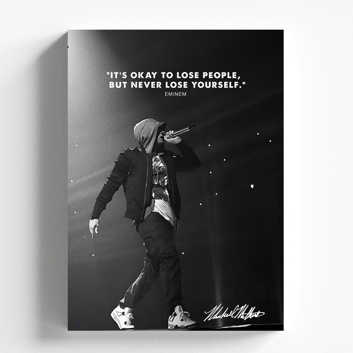 Eminem Inspirational Quote Poster Hip Hop Wall Decor