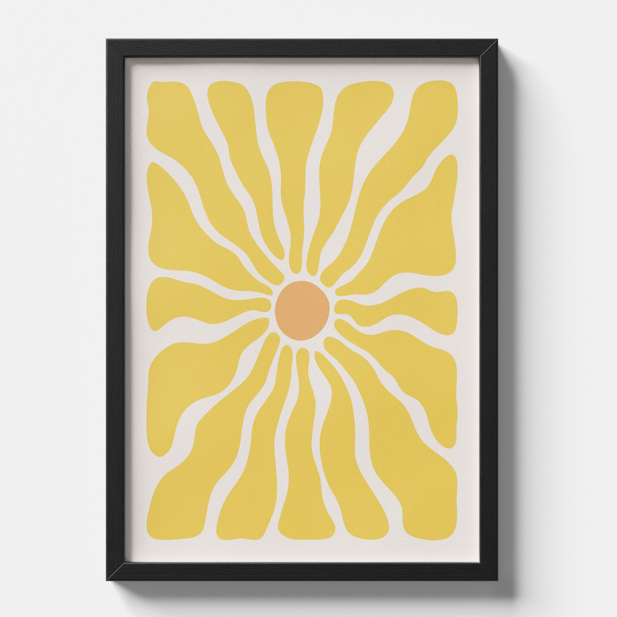 Boho Sunburst Flower Artwork