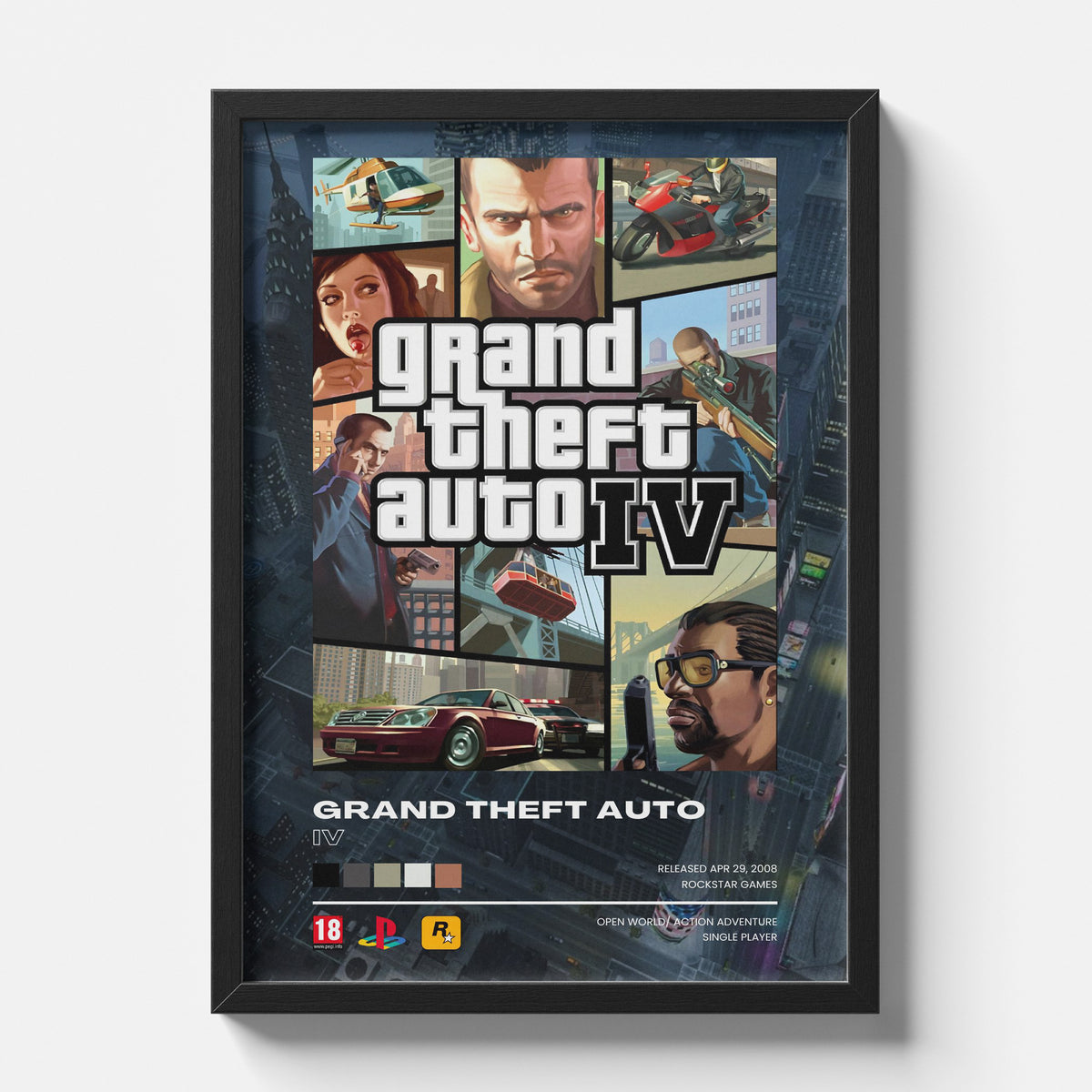 Grand Theft Auto IV Liberty City Poster