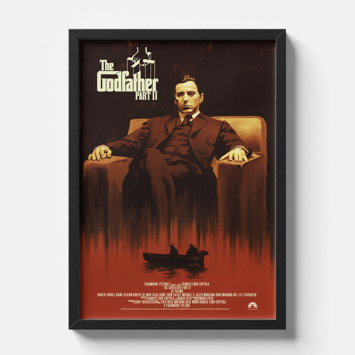 Godfather Part II Cinematic Minimalist Movie Poster Art