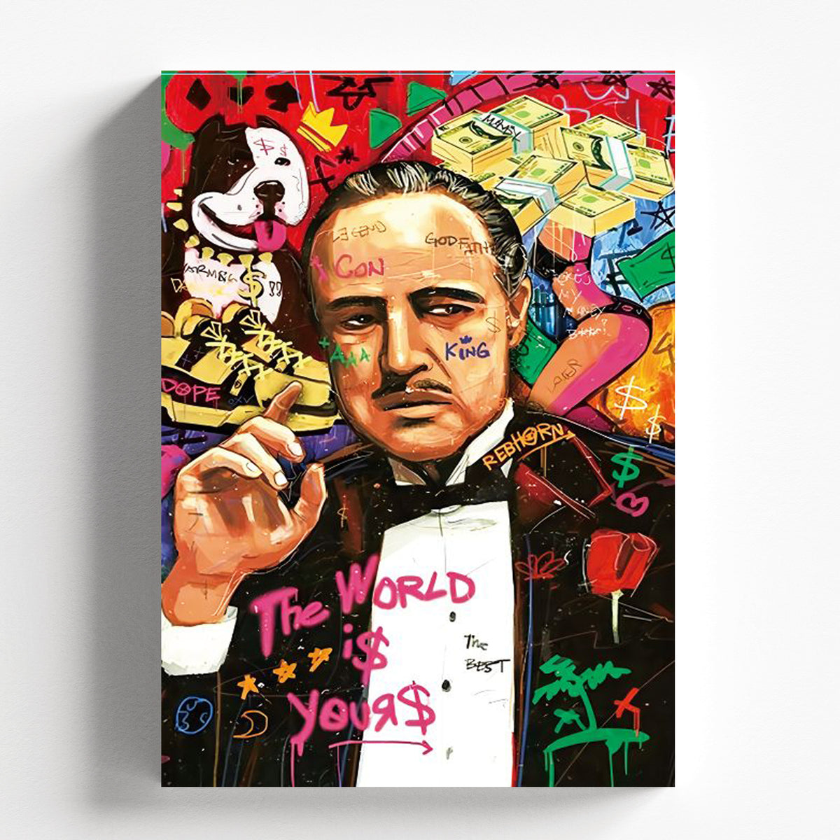Godfather Pop Art Graffiti Cinematic Movie Poster