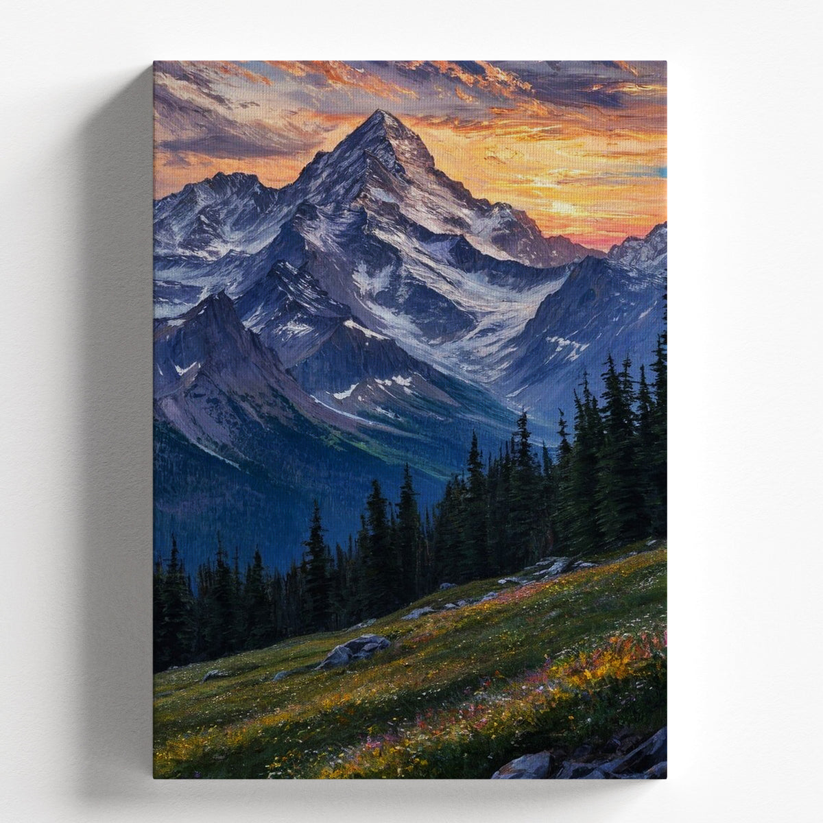 Mountain Landscape at Sunset