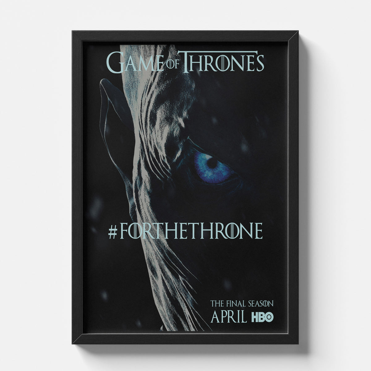 Night King Blue Eye Poster – Game of Thrones For the Throne Artwork