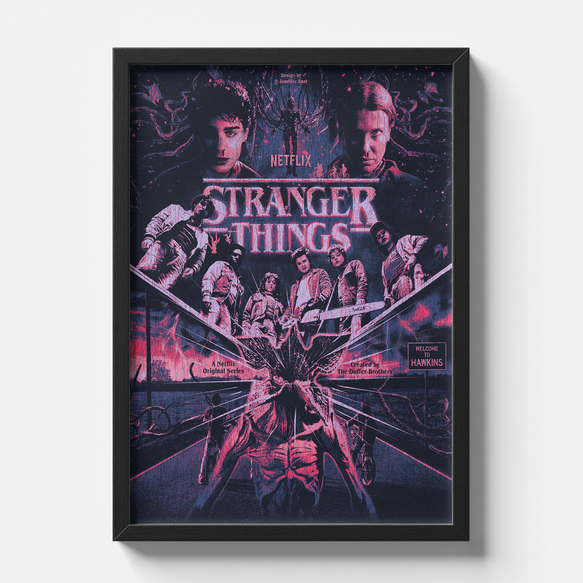 Stranger Things Hawkins Rift Poster – Upside Down Ensemble Artwork