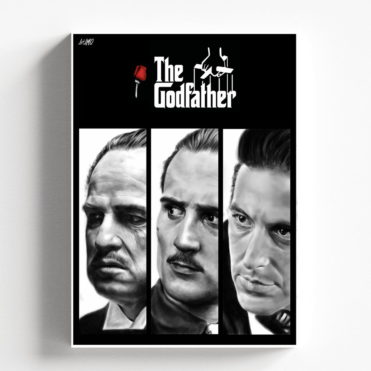 The Godfather Family Portrait Minimal Cinematic Movie Poster