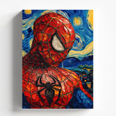 Spider-Man Starry Night Mosaic Art Poster