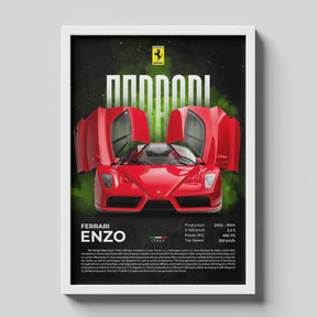 Ferrari Enzo Supercar Poster | Iconic Italian Hypercar Wall Art