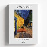 Café Terrace at Night Exhibition Poster