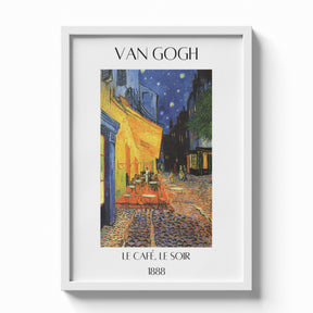 Café Terrace at Night Exhibition Poster