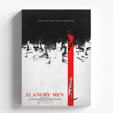 12 Angry Men Minimalist Courtroom Movie Poster Wall Art