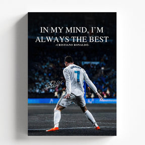 Cristiano Ronaldo Quote Poster | CR7 Motivation Football Wall Art