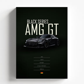 Mercedes AMG GT Black Series Poster | Luxury Supercar Wall Art