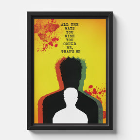 Fight Club Quote Poster Minimalist Cinematic Wall Art