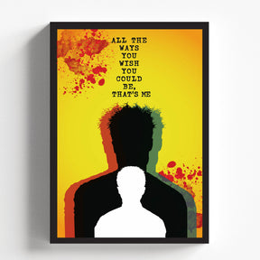 Fight Club Quote Poster Minimalist Cinematic Wall Art