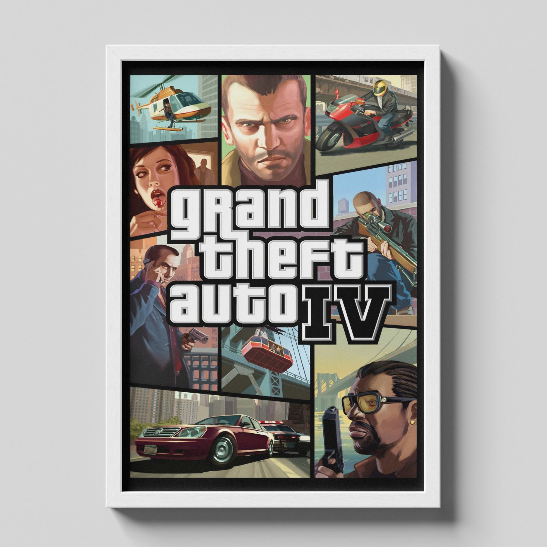 Grand Theft Auto IV Classic Game Poster Artwork