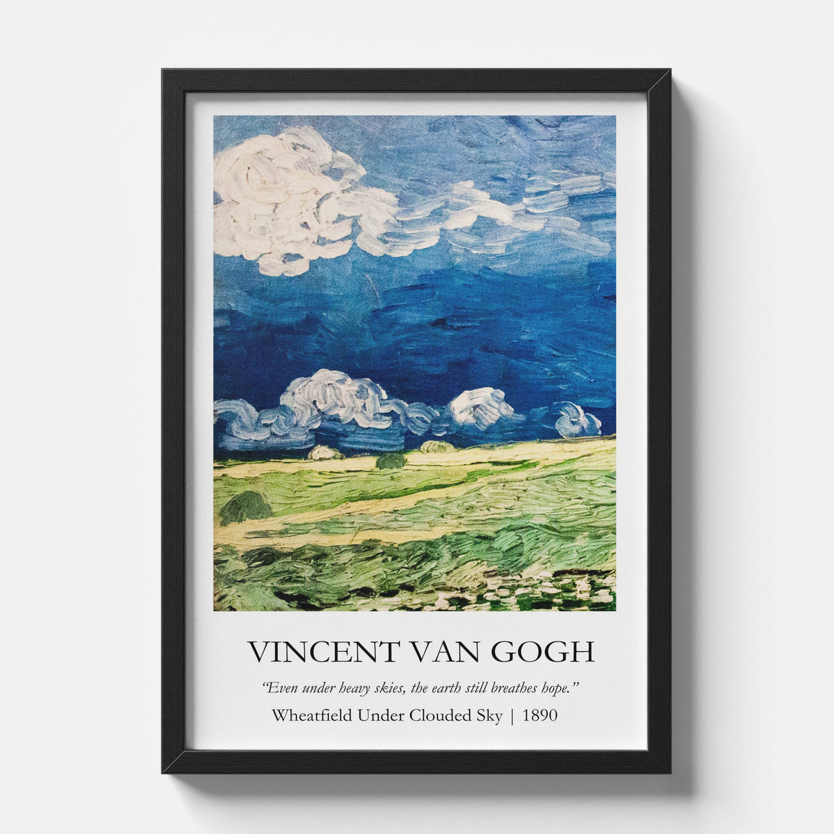 Vincent Van Gogh - Wheatfield under Clouded Sky