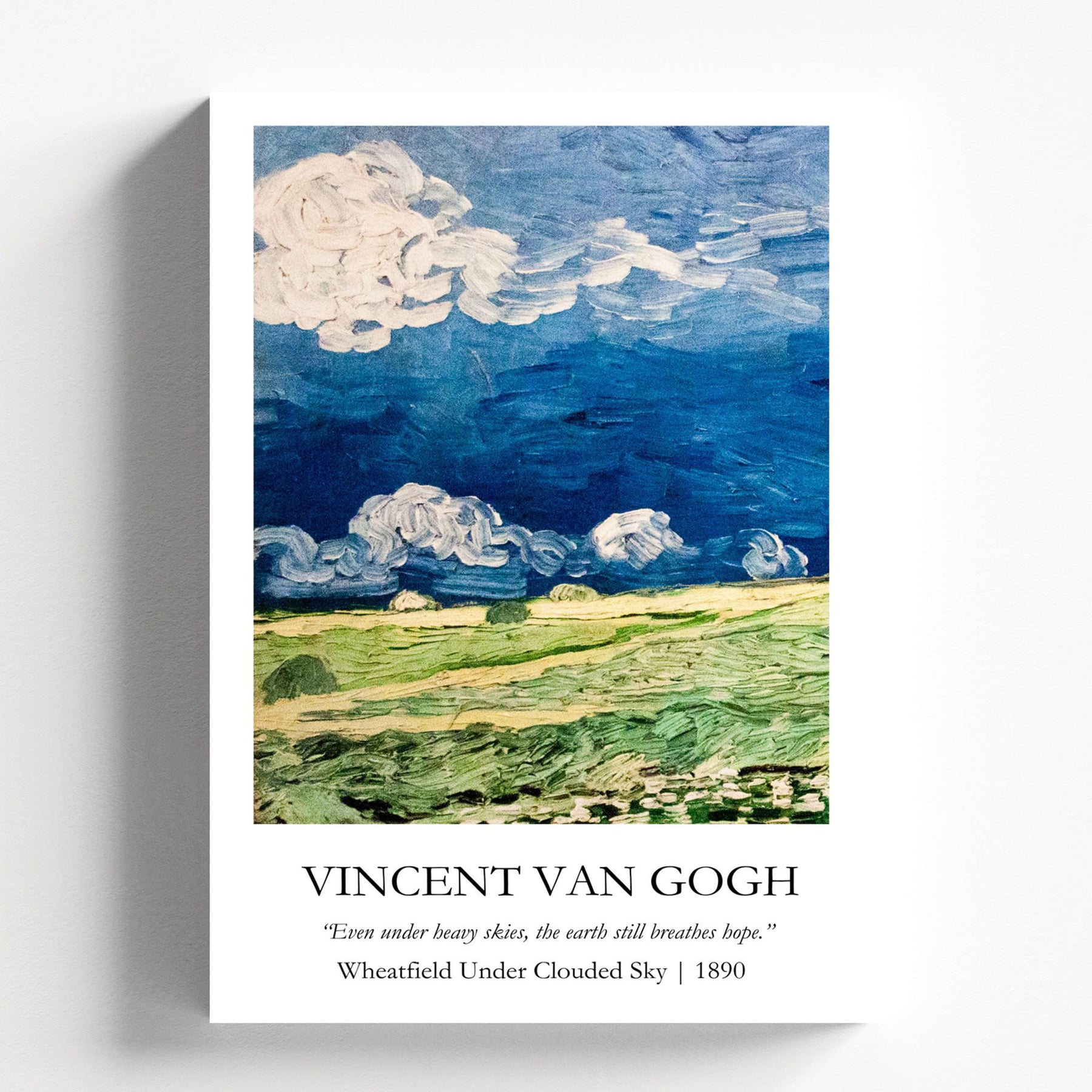 Vincent Van Gogh - Wheatfield under Clouded Sky