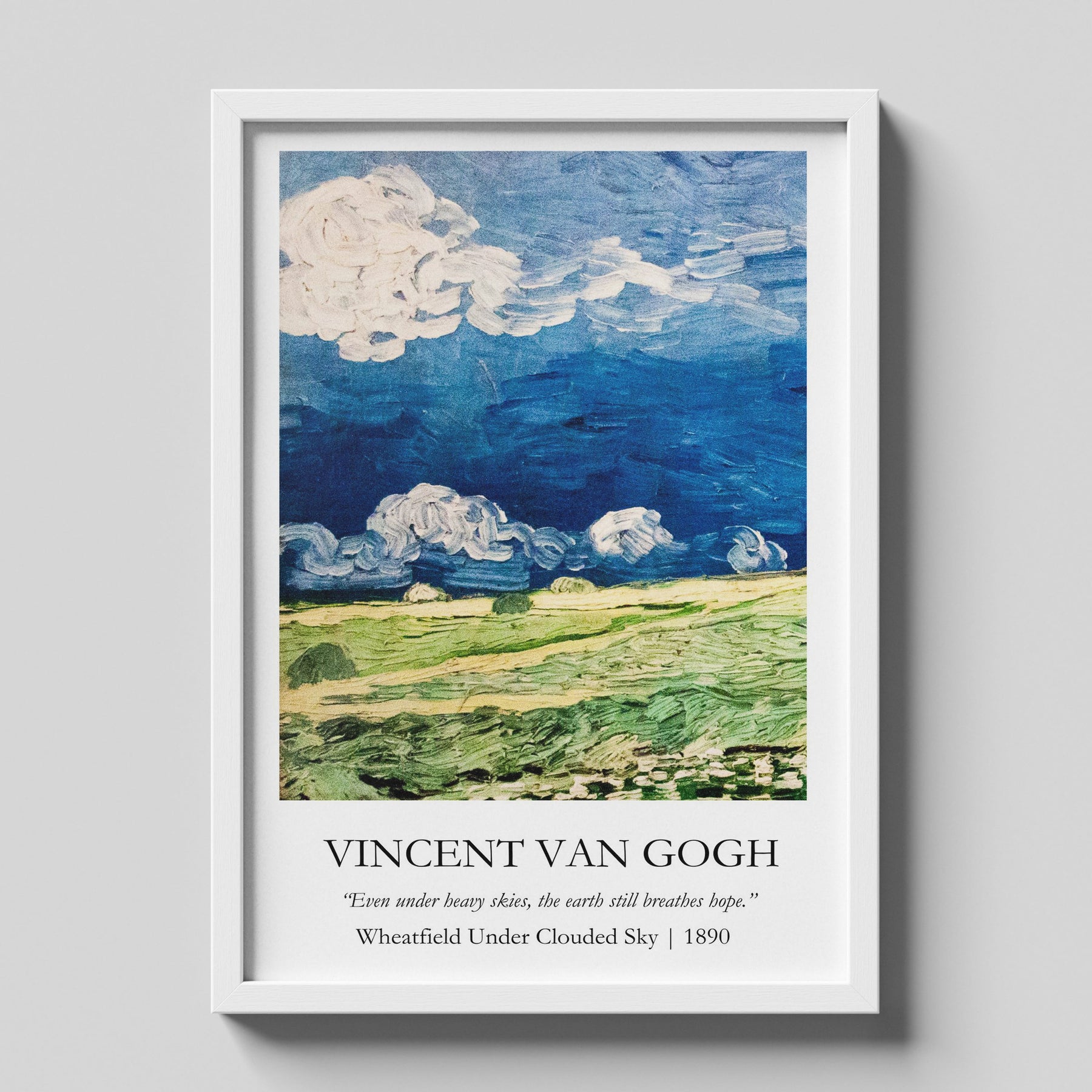 Vincent Van Gogh - Wheatfield under Clouded Sky