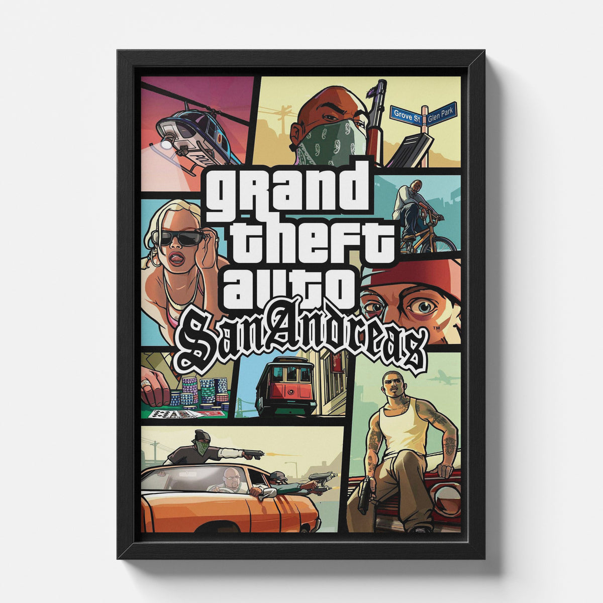Grand Theft Auto San Andreas Classic Game Poster
