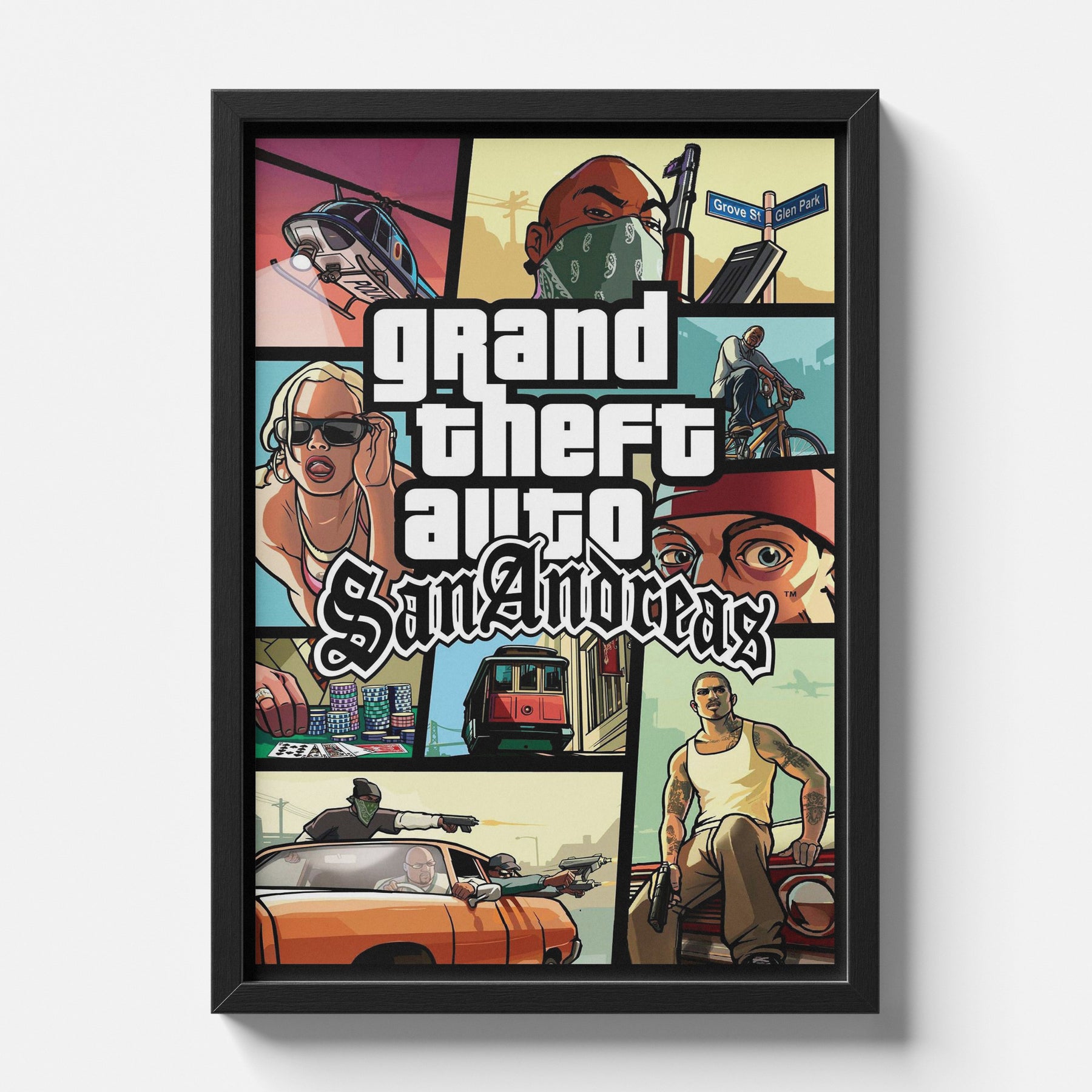 Grand Theft Auto San Andreas Classic Game Poster