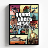 Grand Theft Auto San Andreas Classic Game Poster