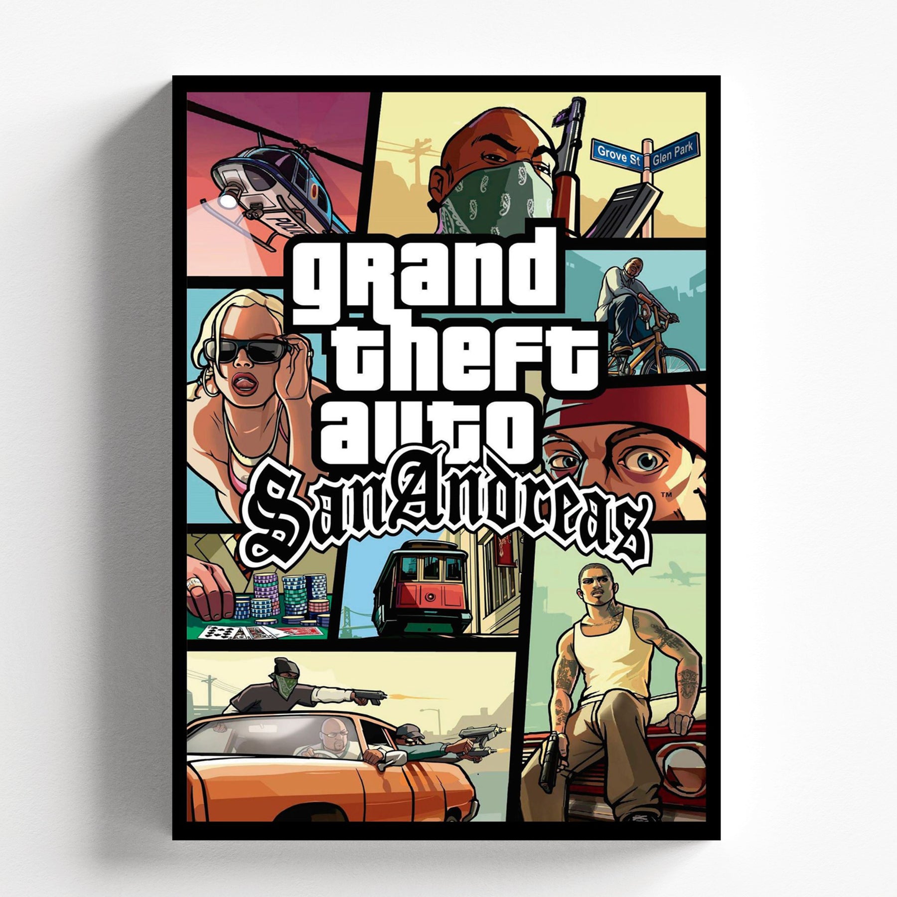 Grand Theft Auto San Andreas Classic Game Poster