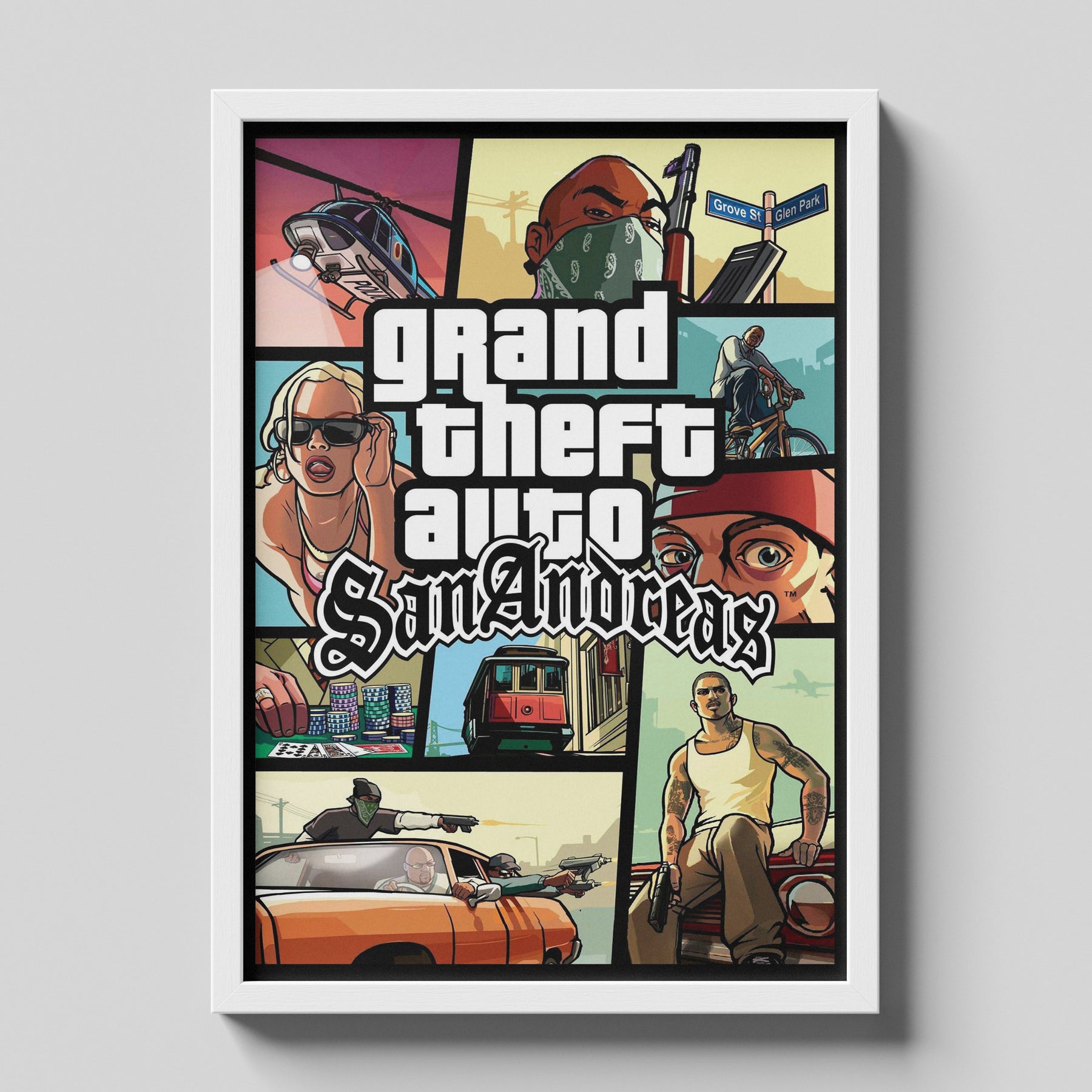 Grand Theft Auto San Andreas Classic Game Poster