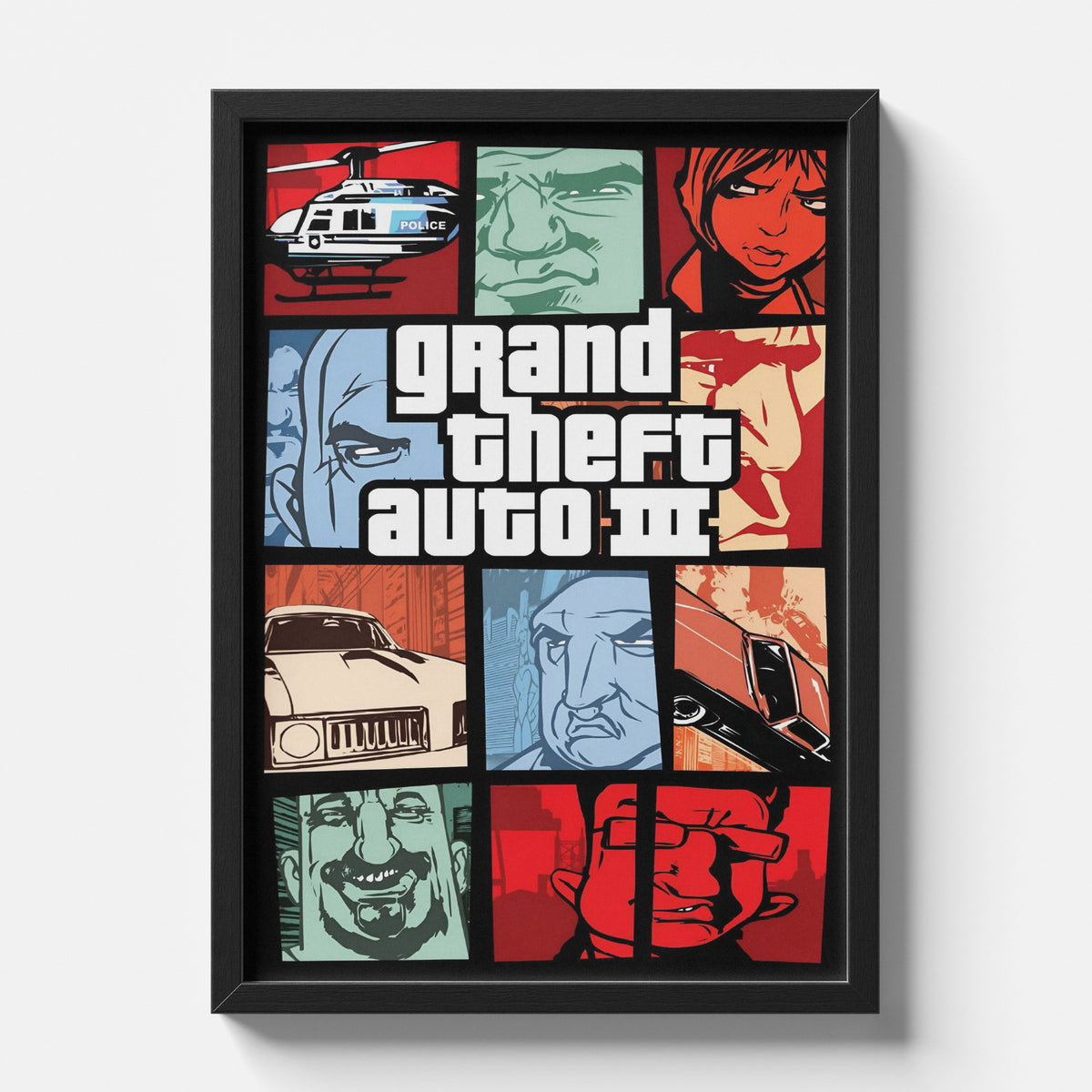 Grand Theft Auto III Classic Retro Game Poster