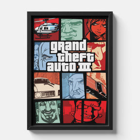 Grand Theft Auto III Classic Retro Game Poster