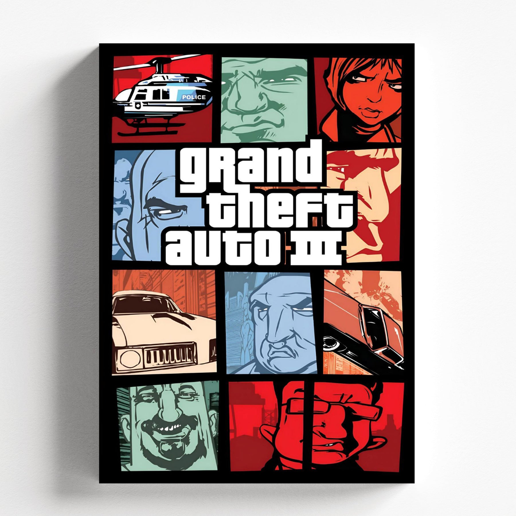 Grand Theft Auto III Classic Retro Game Poster