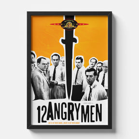 12 Angry Men Classic Movie Poster Cinematic Wall Art