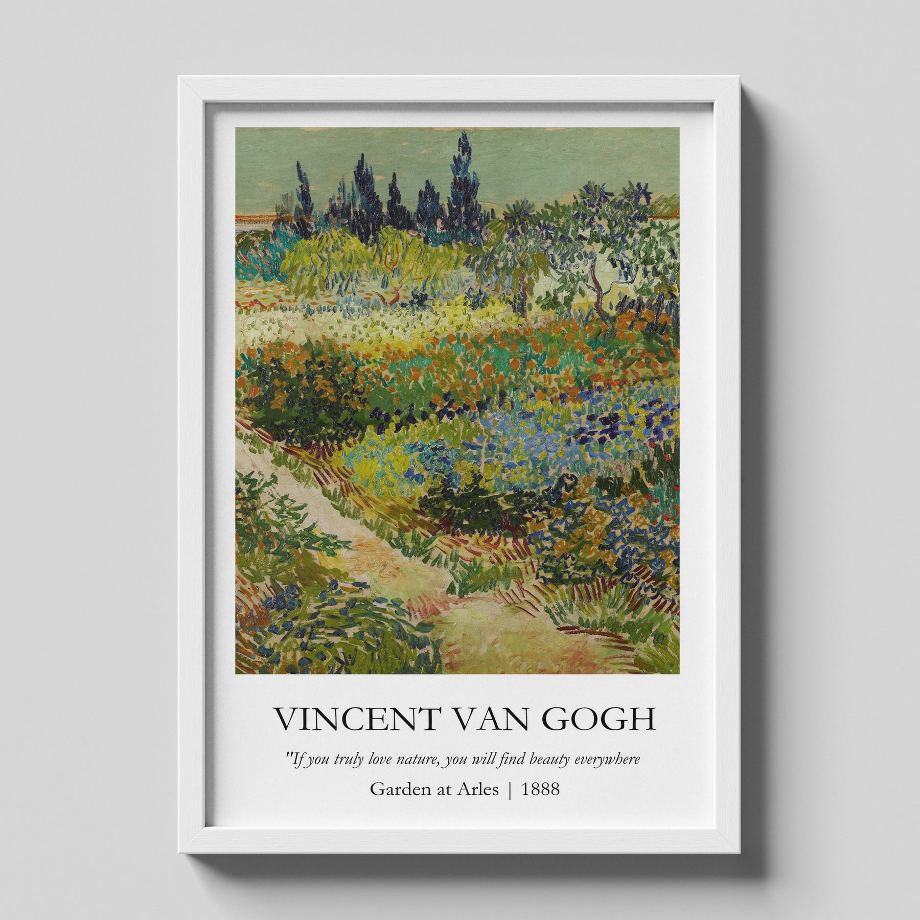 Vincent Van Gogh - Garden at Arles Painting Poster