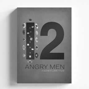 12 Angry Men Minimalist Jury Room Movie Poster