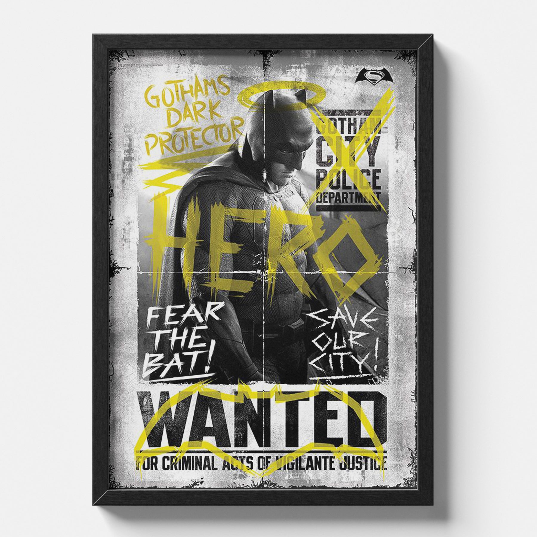 Batman Wanted/Hero Poster