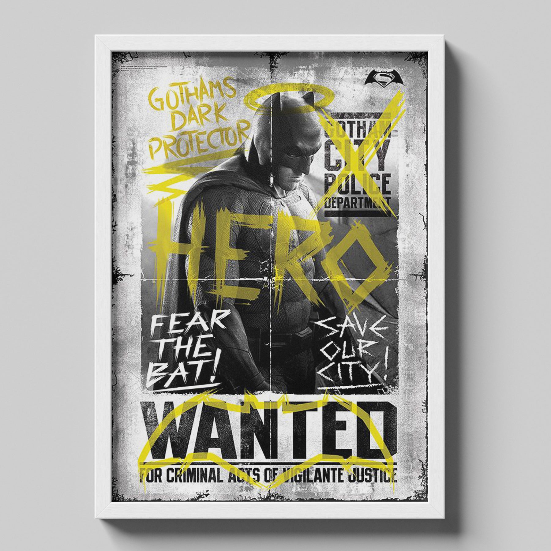 Batman Wanted/Hero Poster