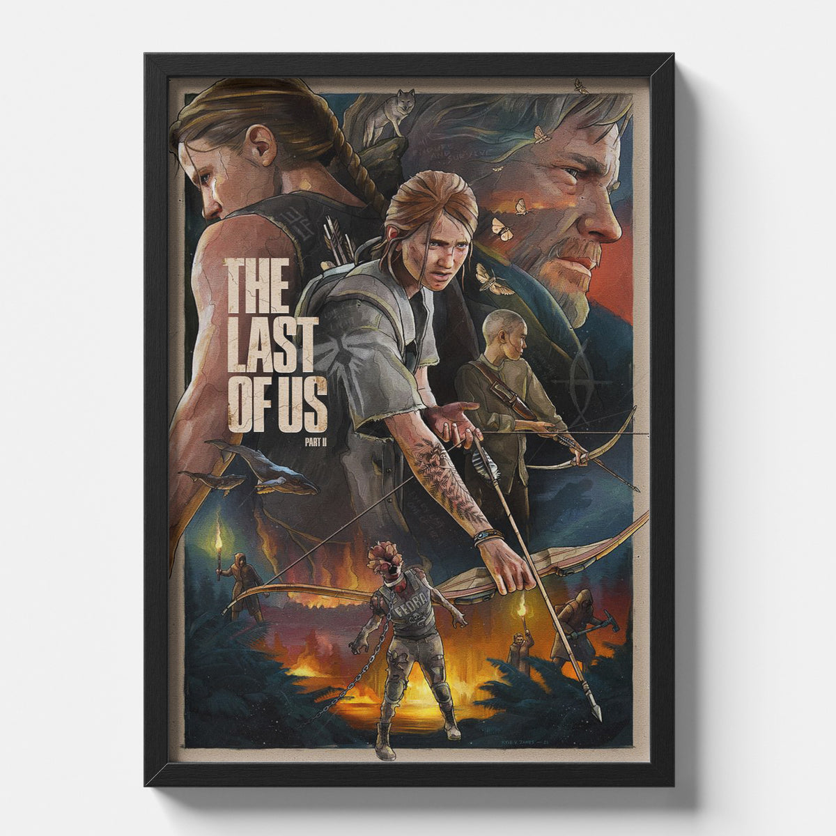 Ellie & Joel - The Last of Us II Game Poster
