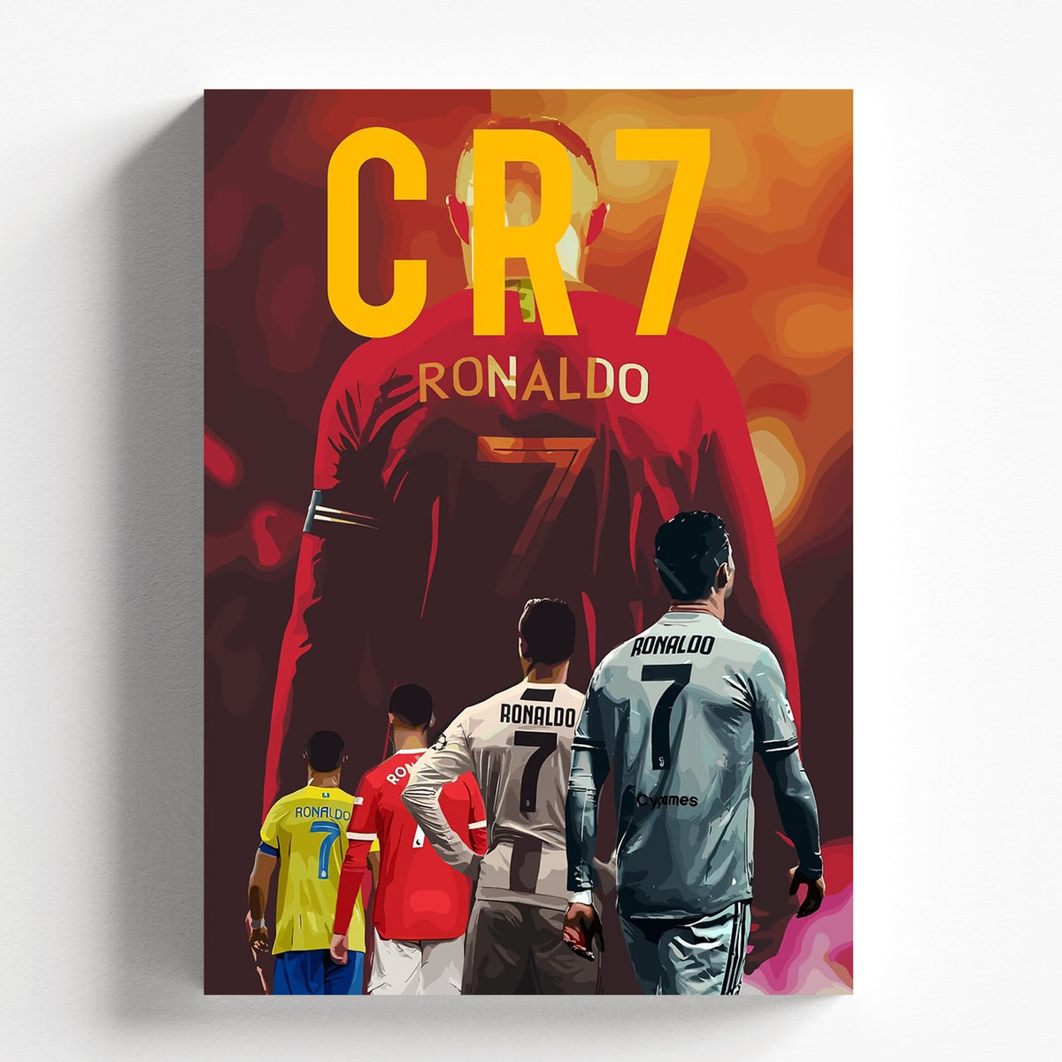 Cristiano Ronaldo CR7 Football Poster | Legendary Soccer Wall Art Print
