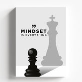 Mindset Is Everything Chess Motivation Poster