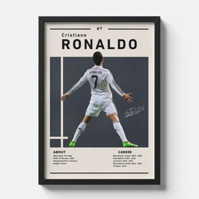 Cristiano Ronaldo CR7 Poster | Football Legend Minimal Wall Art