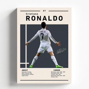 Cristiano Ronaldo CR7 Poster | Football Legend Minimal Wall Art