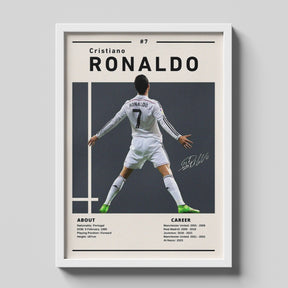 Cristiano Ronaldo CR7 Poster | Football Legend Minimal Wall Art
