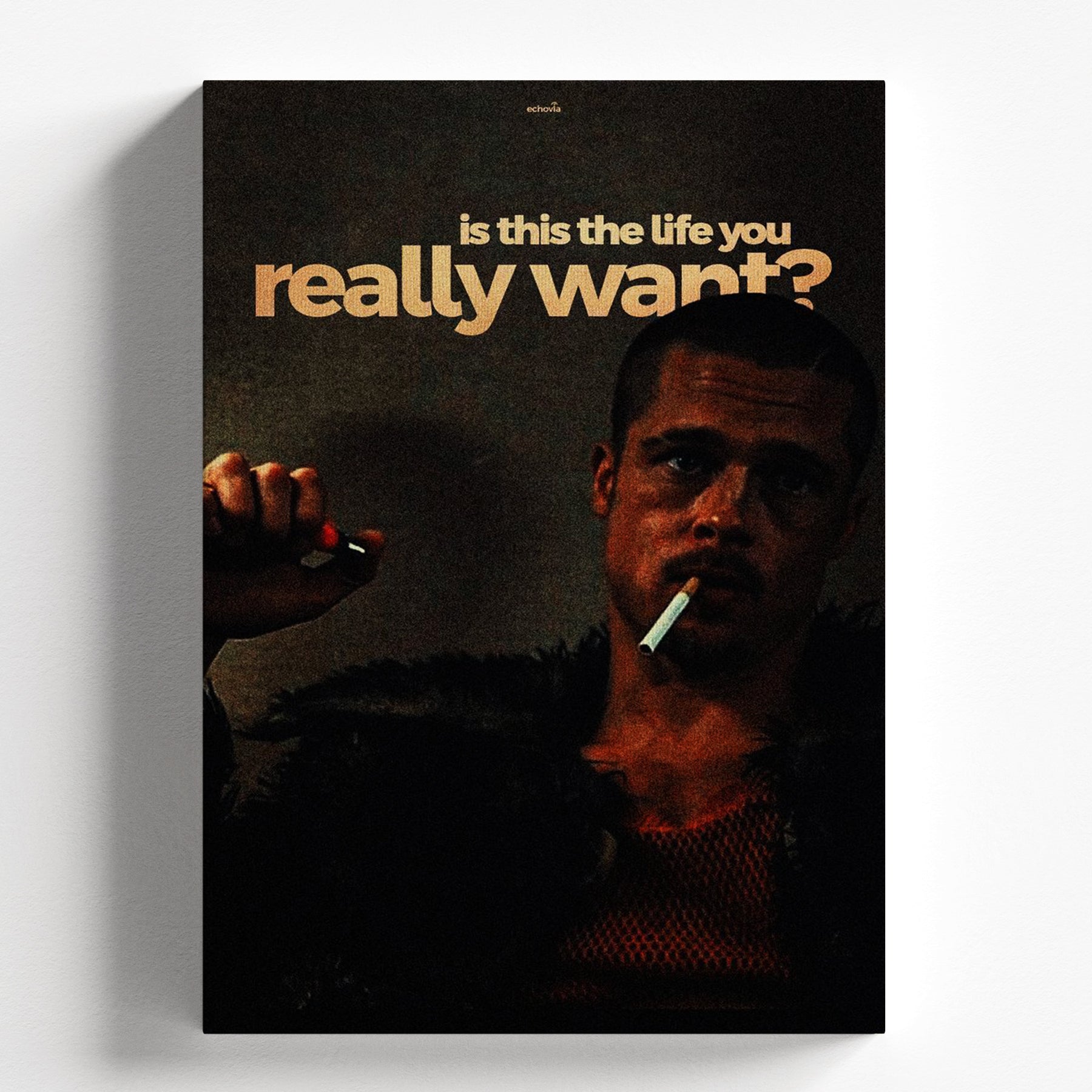 Tyler's Question - Movie Quote Poster from Fight Club